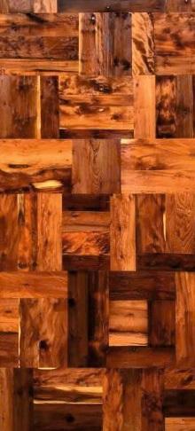 Button Wood Cluster 8 ft x 4 ft Texture Finish Box Veneers - 3.7 mm