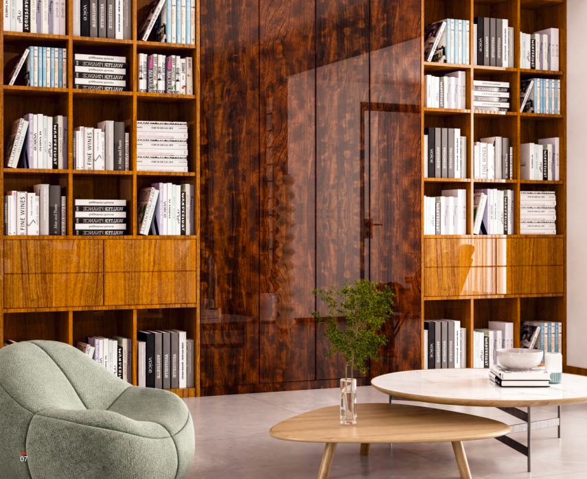 Wood Laminate 8x4 ft High Gloss 1.5 mm - CC 57054