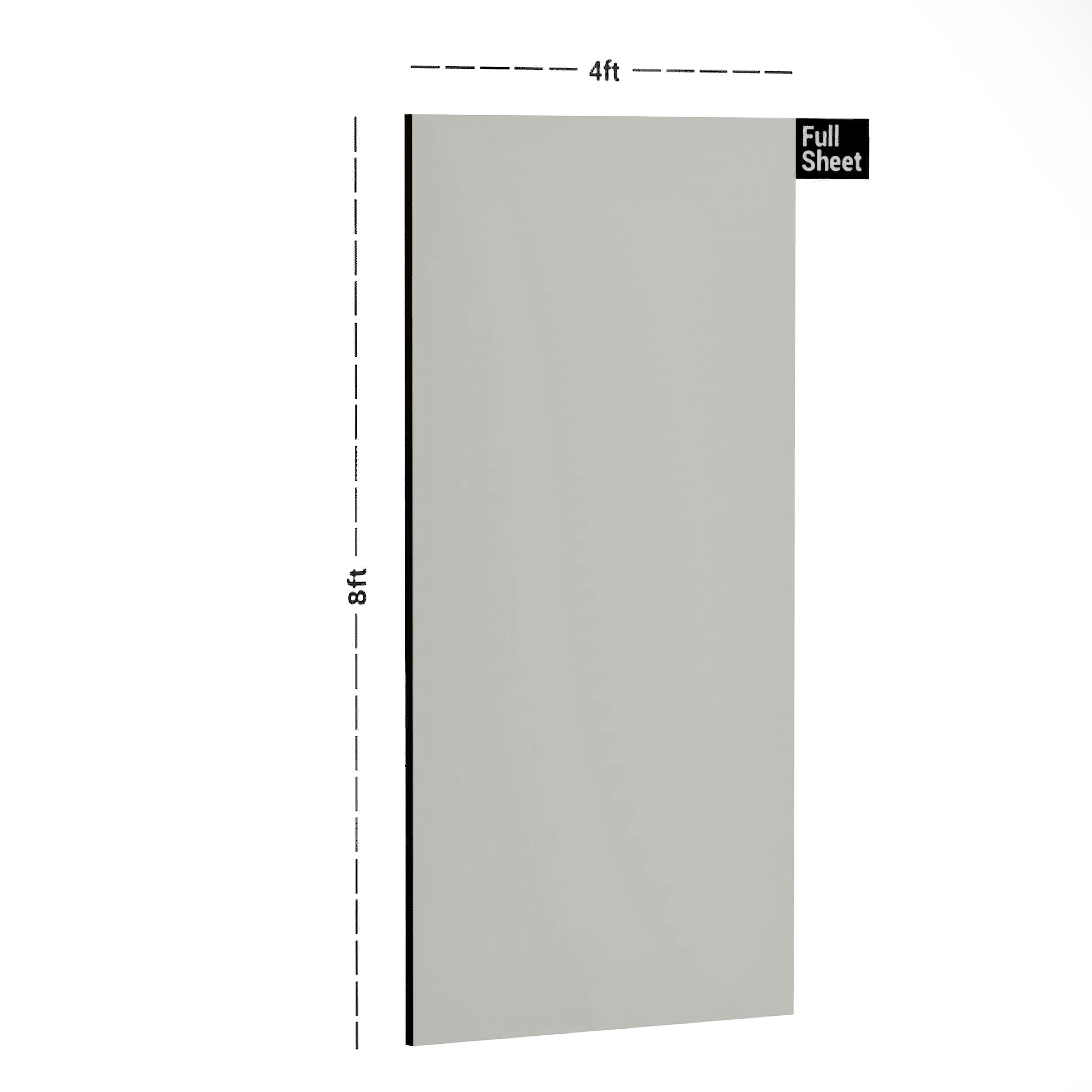 Frosty White Plain Laminate 8x4 ft High Gloss 0.95 mm - CC HGL