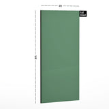 Green plain laminate sheet with matte finish and dimensions 8x4 ft displayed with measurement markings.