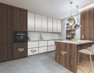 Maple Wood Laminate 8x4 ft Texture 1 mm - CL 604