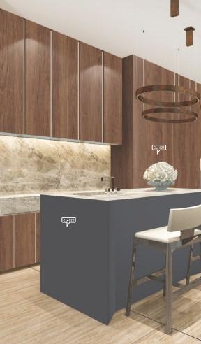 Dolce Walnut Wood Laminate 8x4 ft Texture 1 mm - CL 621