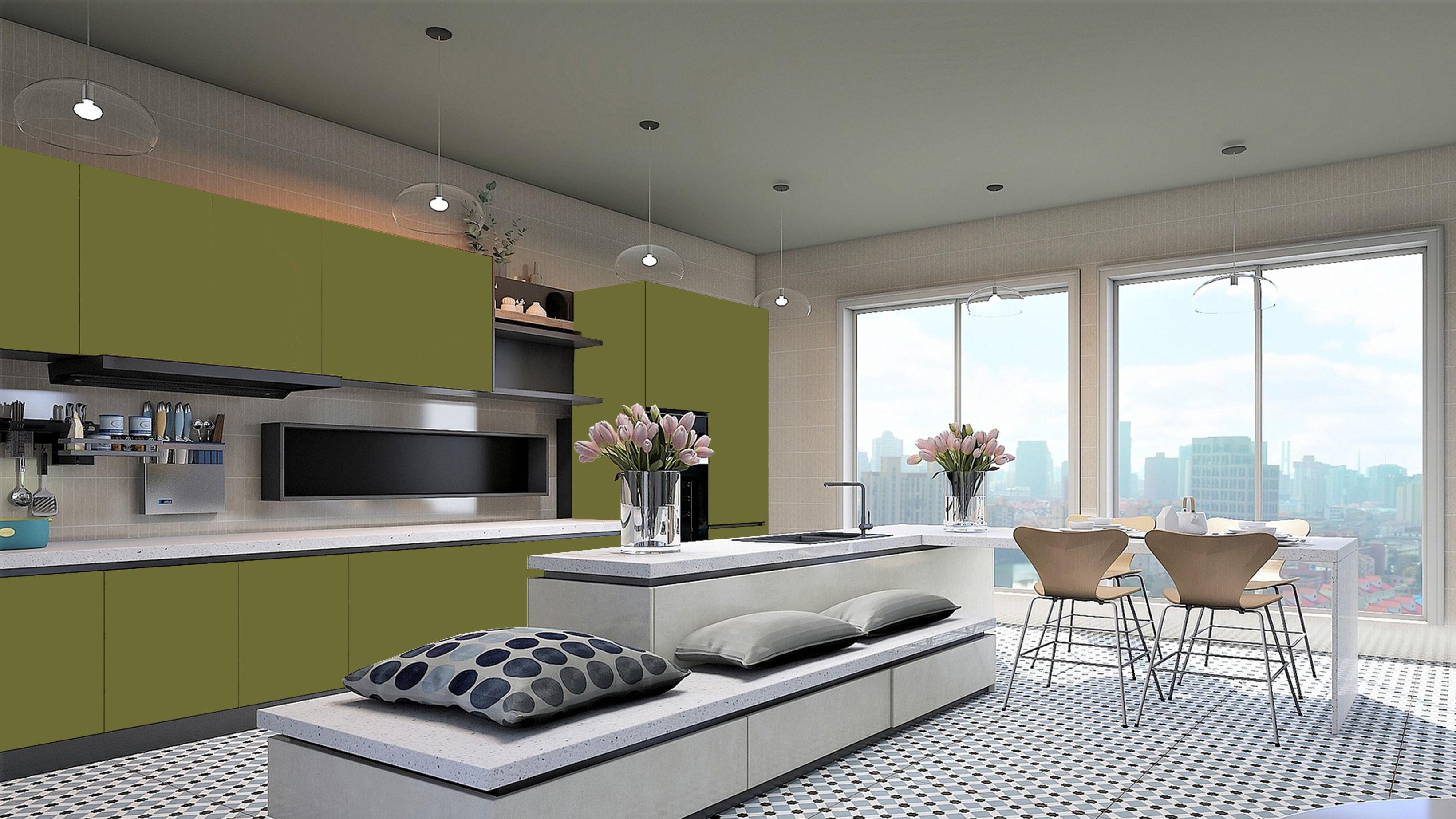 Classic Glossy Plain Laminate 8x4 ft High Gloss 1.25 mm - Crystal 1143