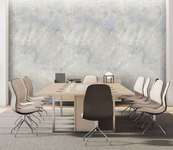 Brown Paper Fluted Laminate 8x4 ft Super Matte 1 mm - DG 195