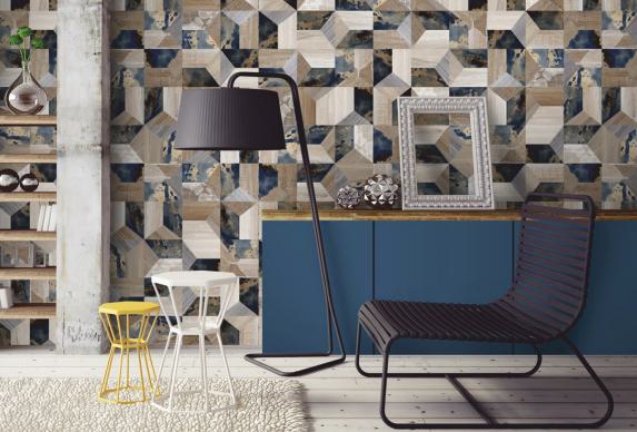 Interlock Sepia Designer Laminate 8x4 ft Texture 1 mm - DG 203