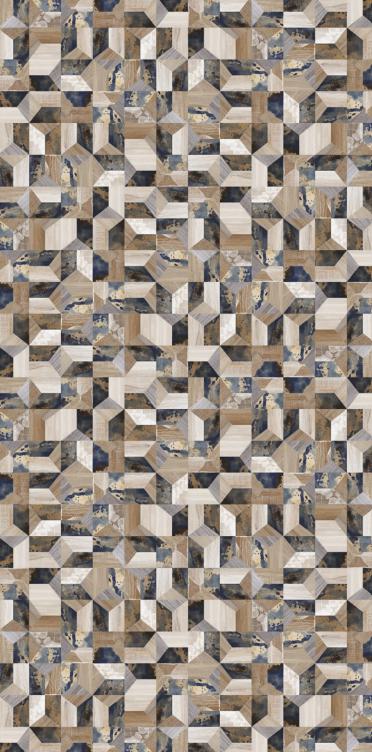 Interlock Sepia Designer Laminate 8x4 ft Texture 1 mm - DG 203
