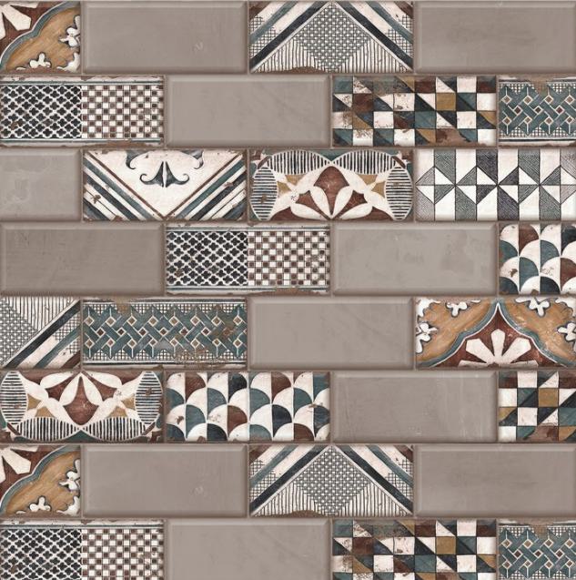 Moroccan Tiles Designer Laminate 8x4 ft Texture 1 mm - DG 205