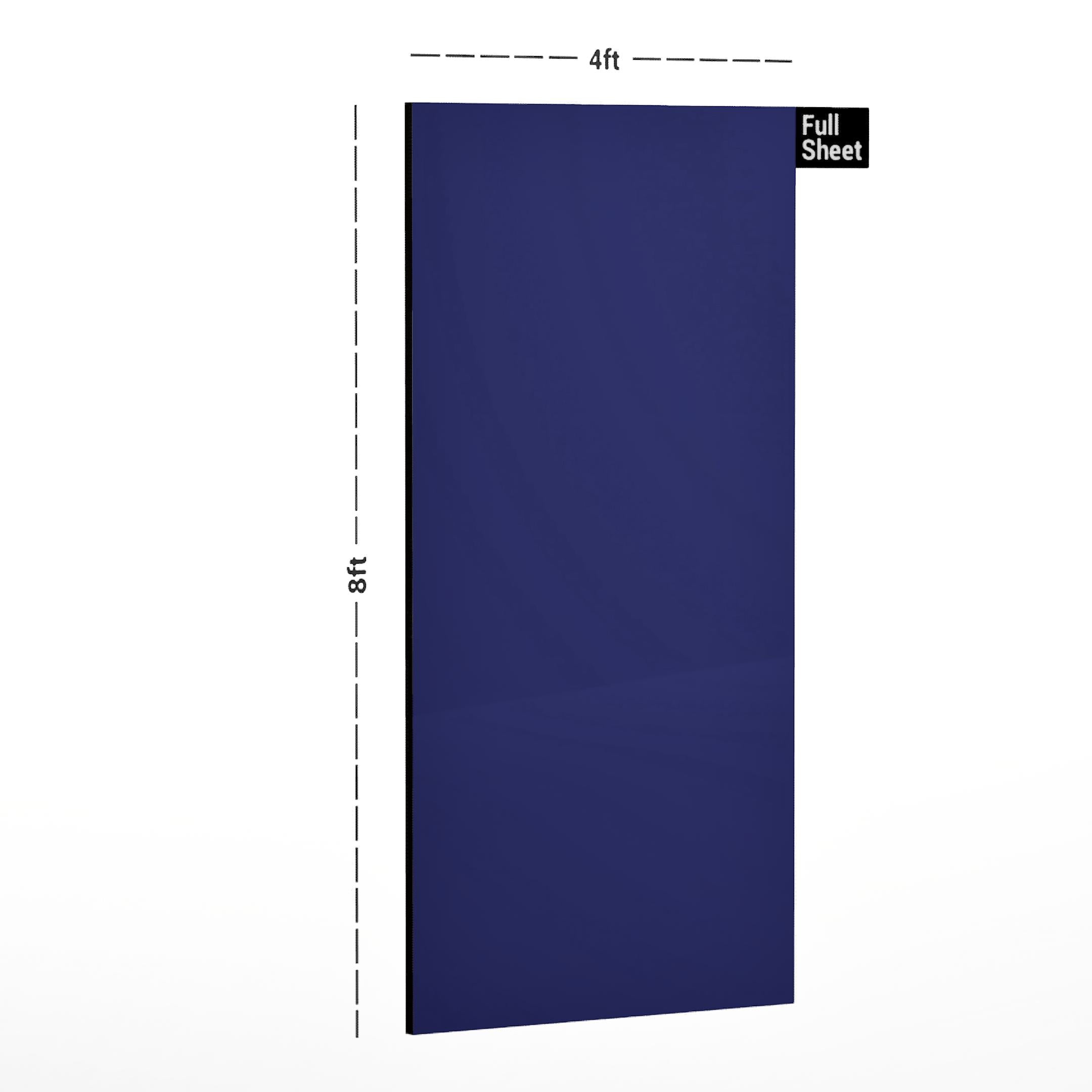 Electric Blue The One Plain Laminate 8x4 ft Glossy 1 mm - DG 602