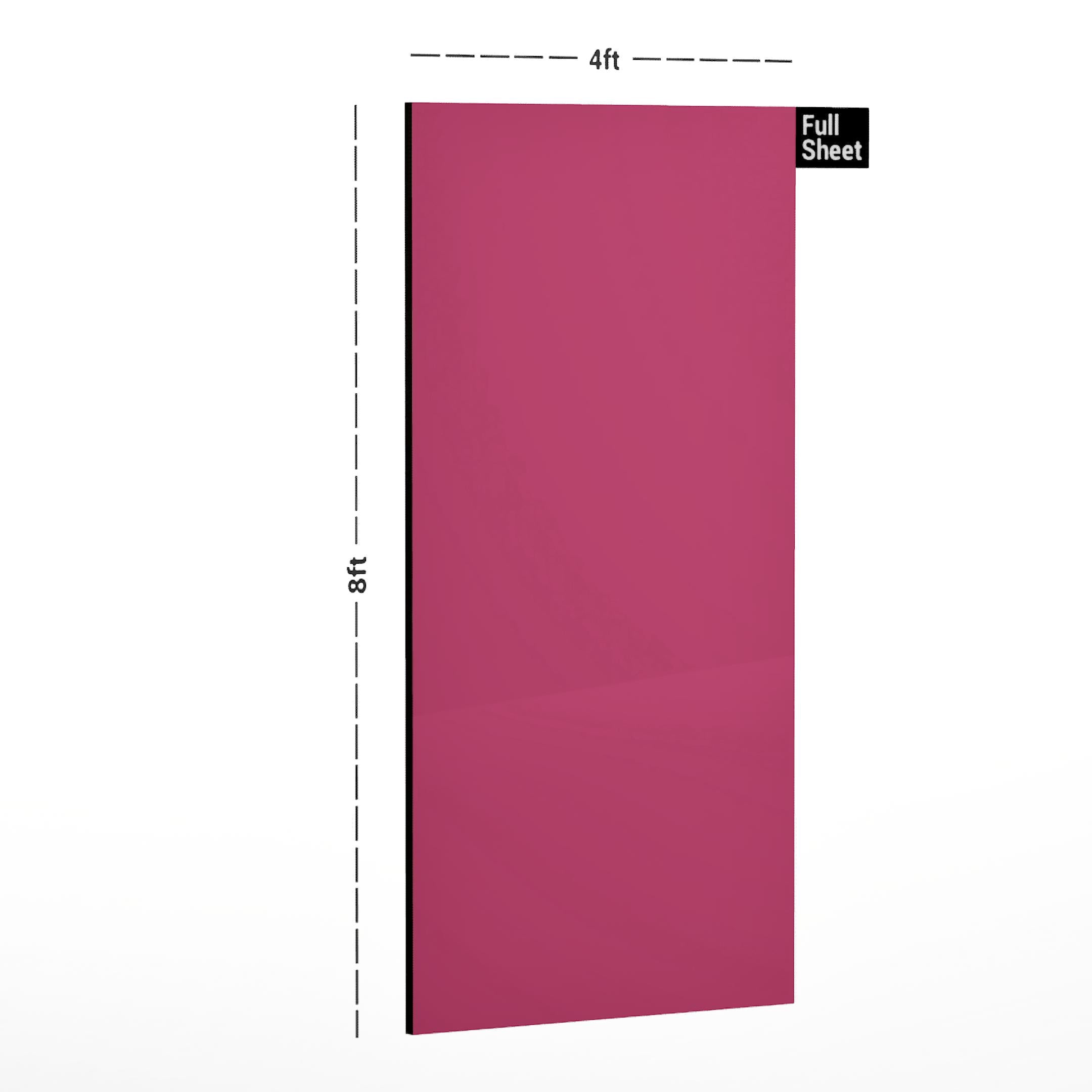 Pink The One Plain Laminate 8x4 ft Glossy 1 mm - DG 606