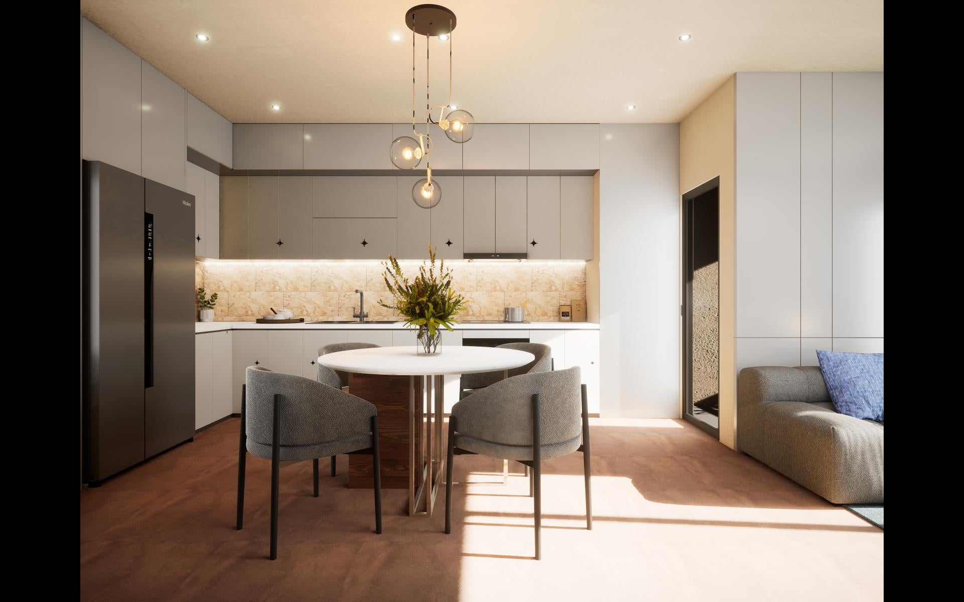 Light Grey The One Plain Laminate 8x4 ft Glossy 1 mm - DG 614