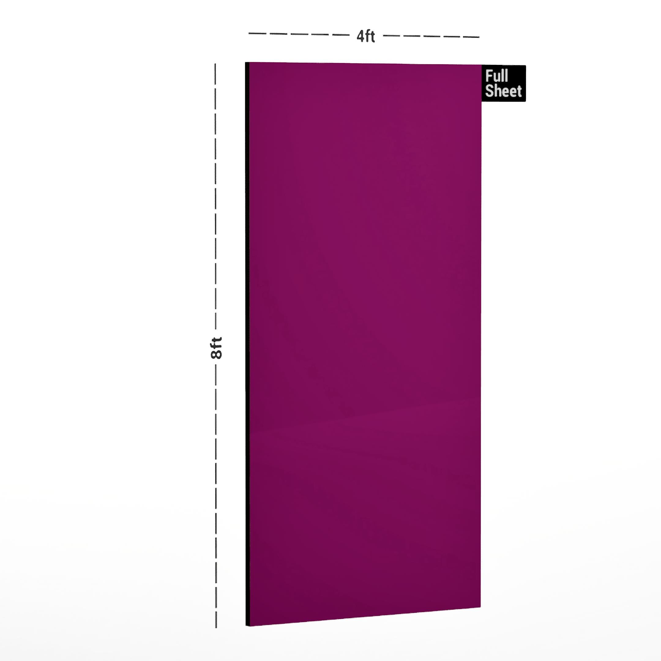 Hot Pink The One Plain Laminate 8x4 ft Glossy 1 mm - DG 622