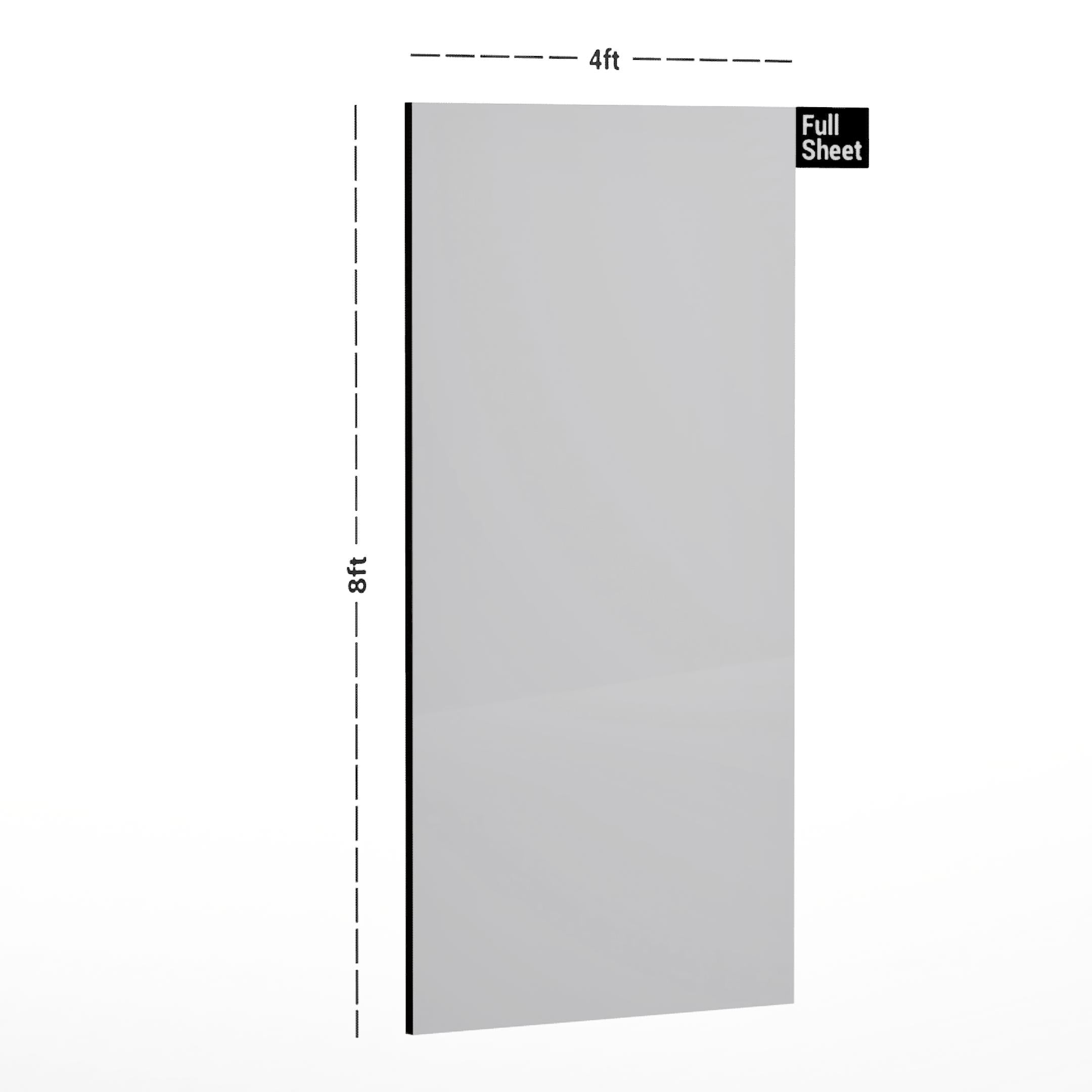 Frosty White The One Plain Laminate 8x4 ft Glossy 1 mm - DG 638
