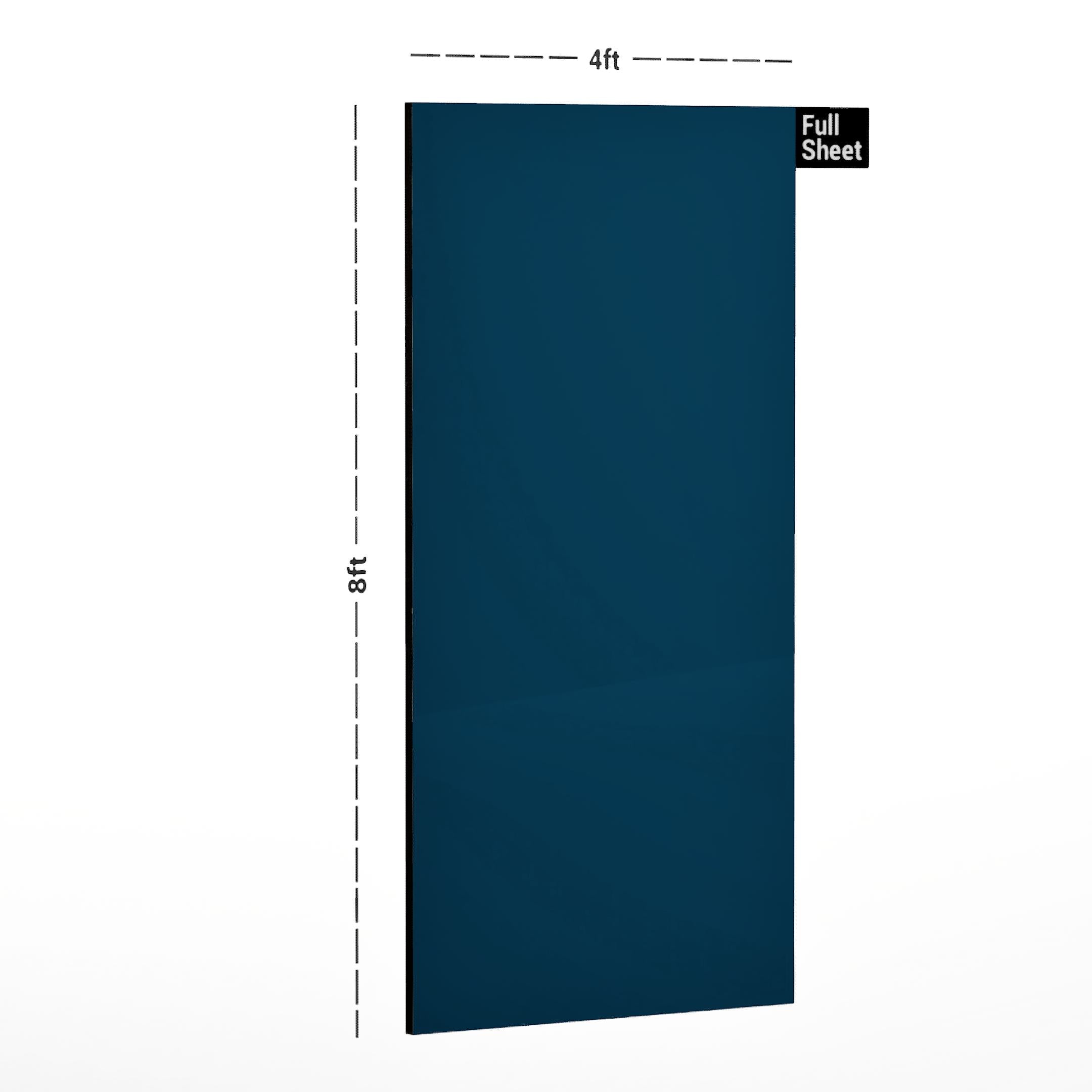 Blue Foccasia Plain Laminate 8x4 ft Glossy 1 mm - DG 648