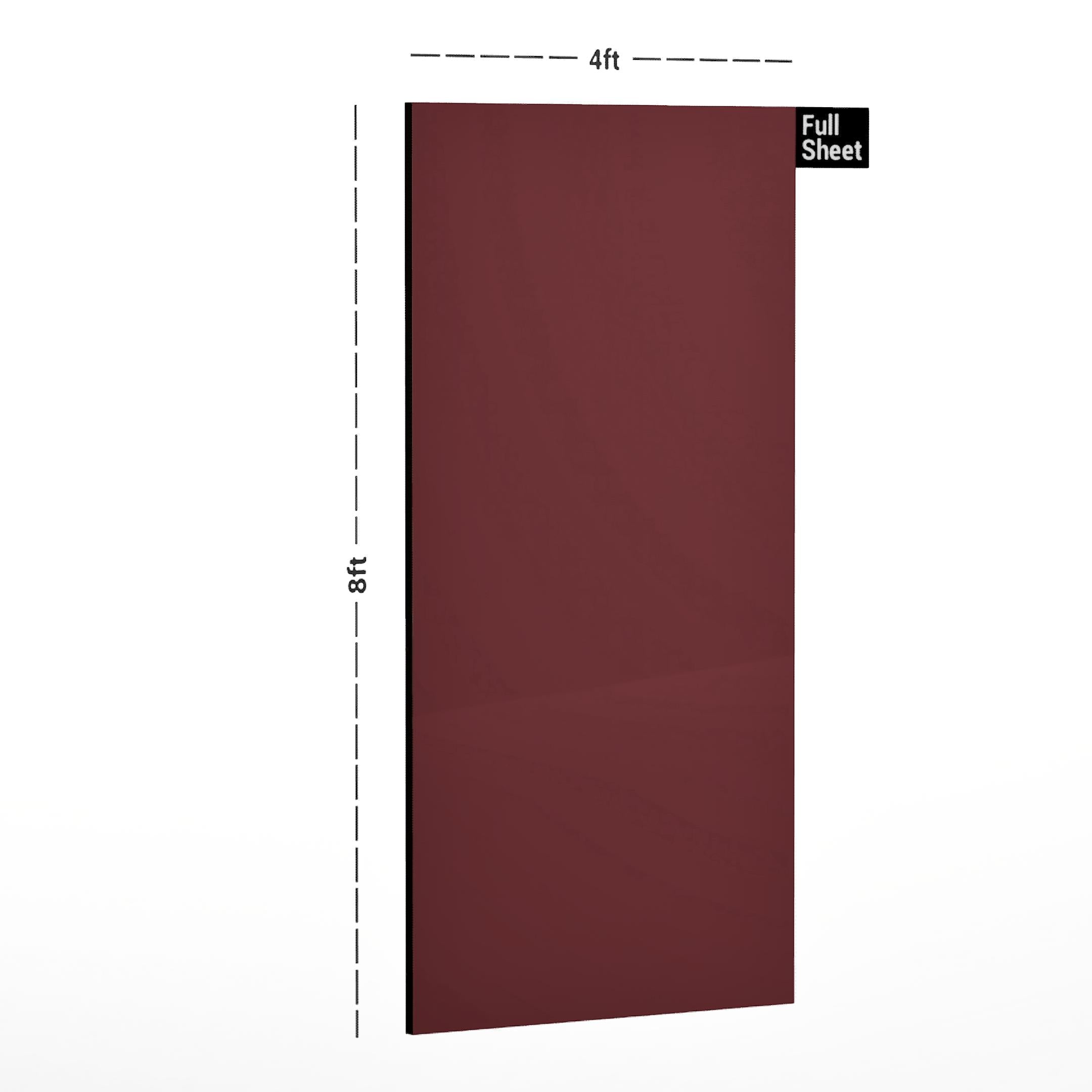 Cherry The One Plain Laminate 8x4 ft Glossy 1 mm - DG 649