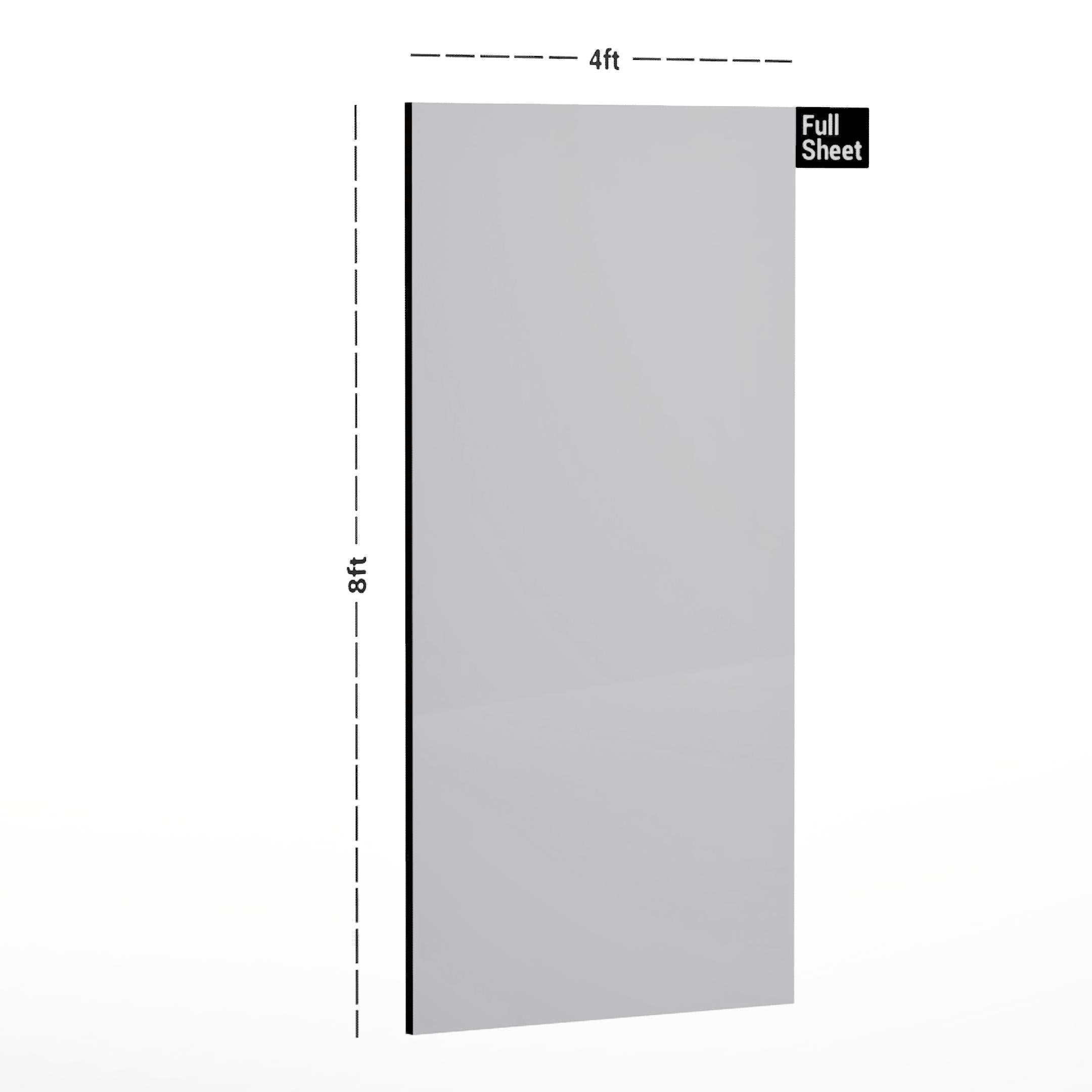 Absolut White Plain Laminate 8x4 ft Glossy 1 mm - DG 660