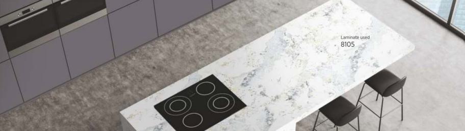 Neo White Marble & Stone Laminate 8x4 ft Texture 1 mm - DG 8105