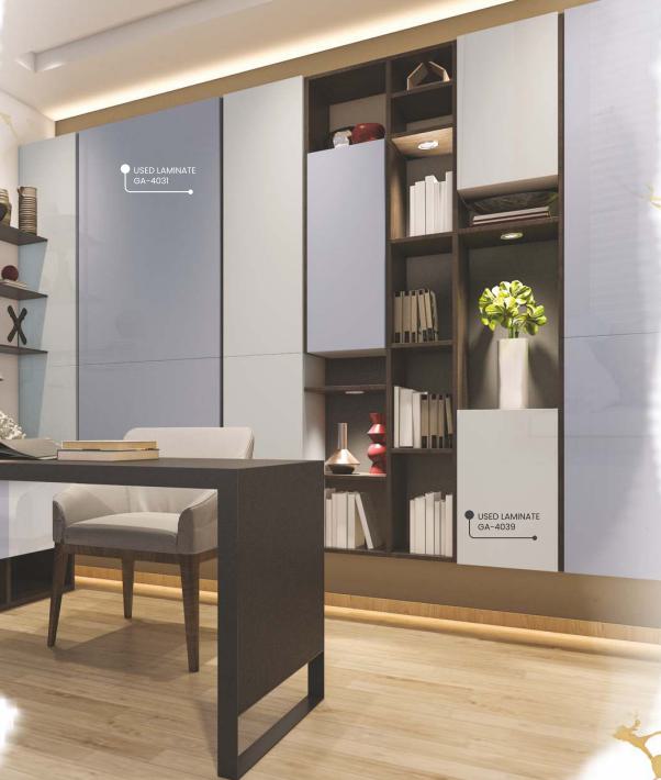 Solid Colour Plain Laminate 8x4 ft High Gloss 1.5 mm - GA 4031