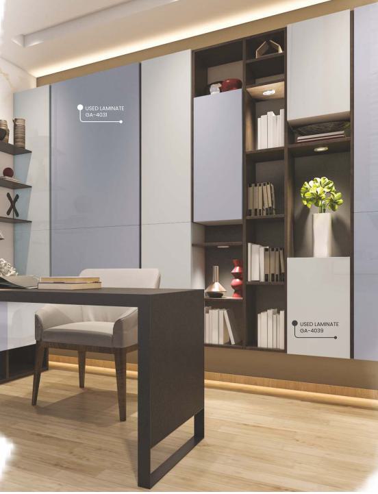 Solid Colour Plain Laminate 8x4 ft High Gloss 1.5 mm - GA 4039