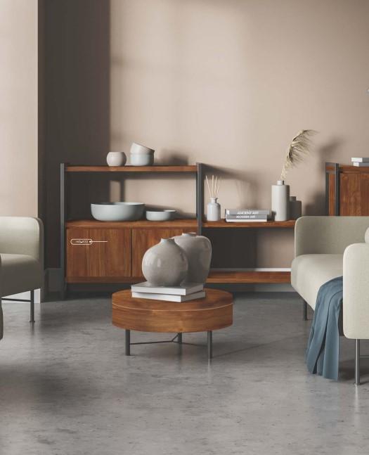 Teak Wood Laminate 8x4 ft High Gloss 0.95 mm - HGL 9133