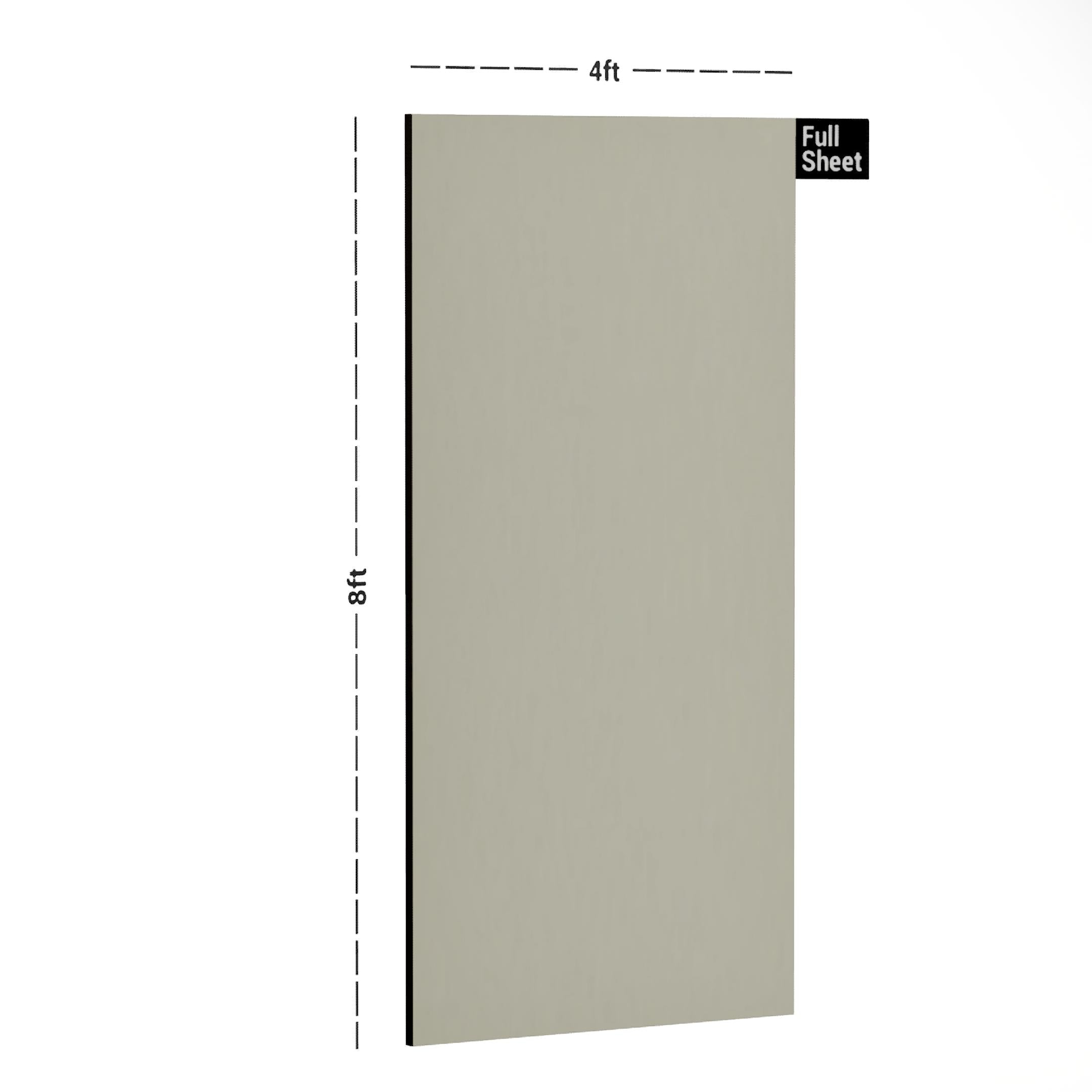 Ivory Plain Laminate 8x4 ft Metallic 1 mm - HGL 923