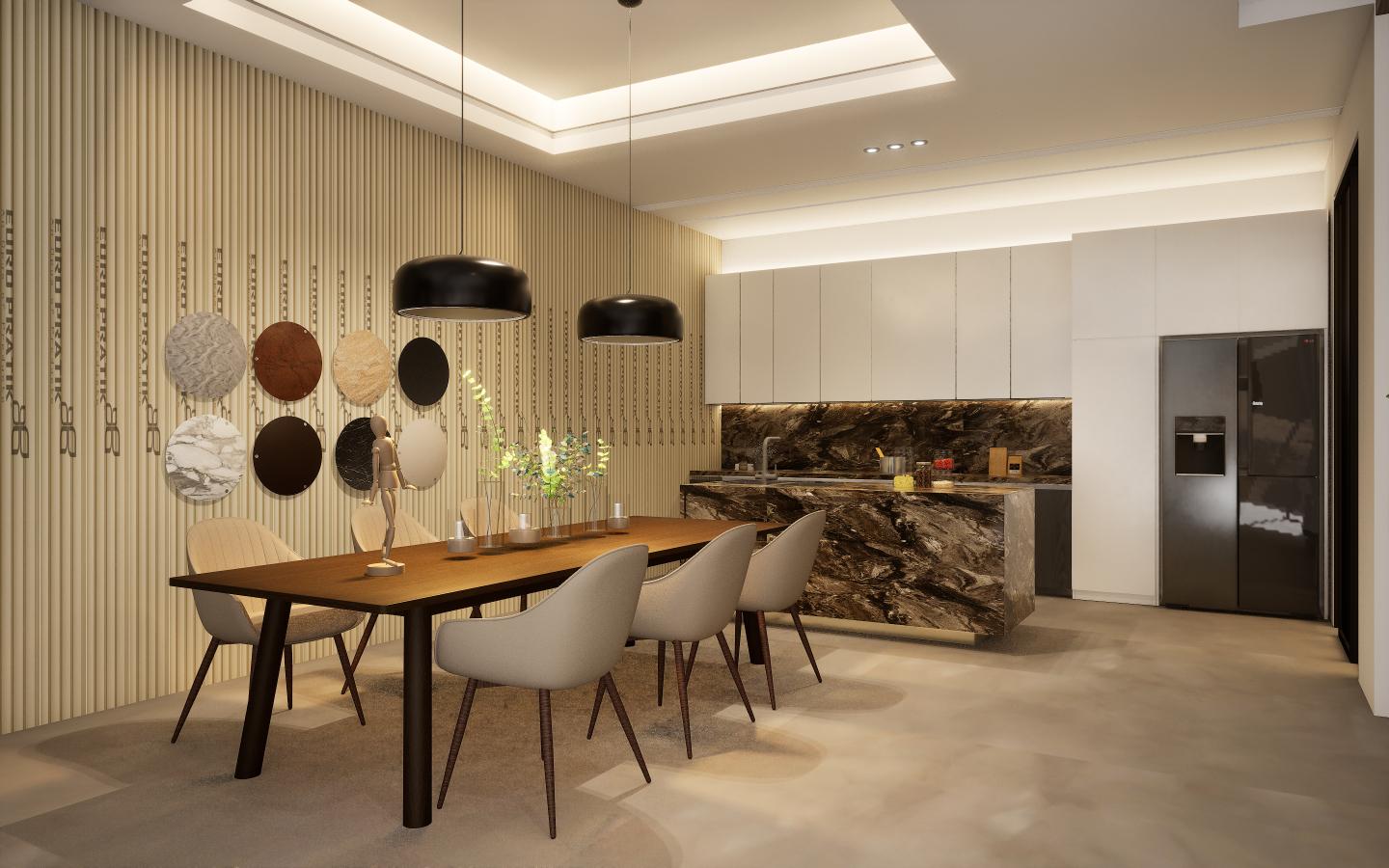 Paladina Marble & Stone Laminate 8x4 ft High Gloss 1 mm - HG 1530