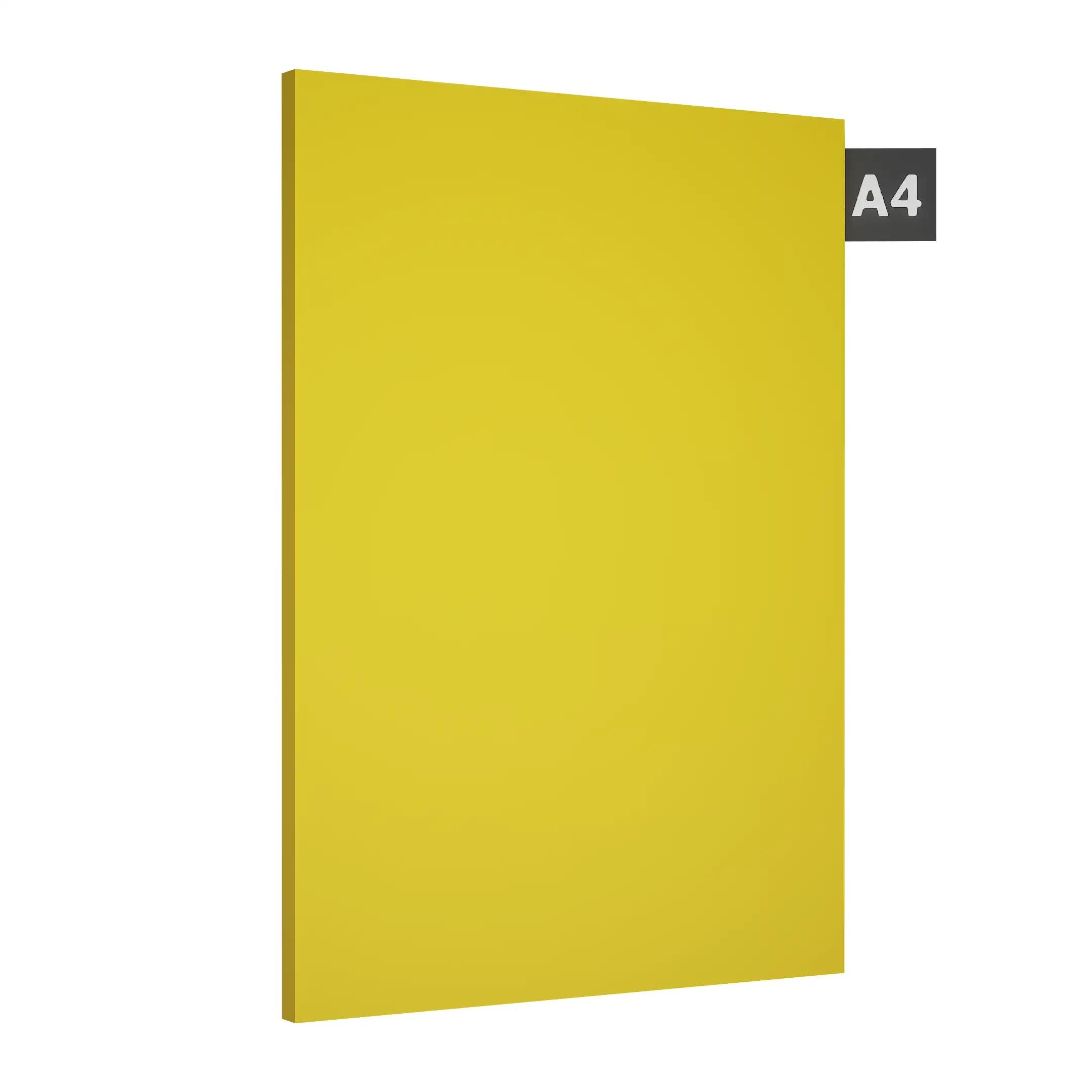 Lemon Yellow Plain Laminate 8x4 ft High Gloss 1 mm - HG 210