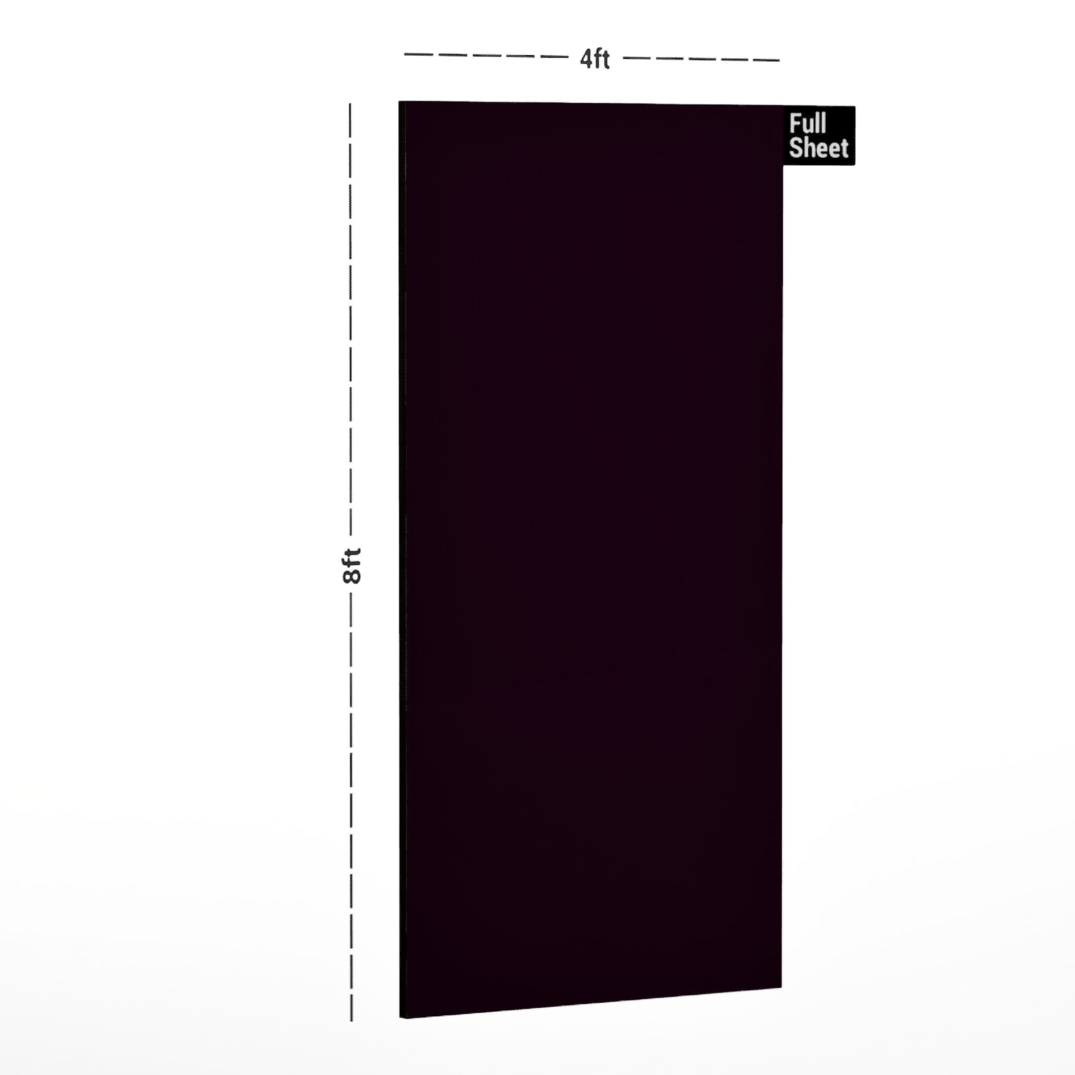 Black Currant Plain Laminate 8x4 ft High Gloss 1 mm - HG 211