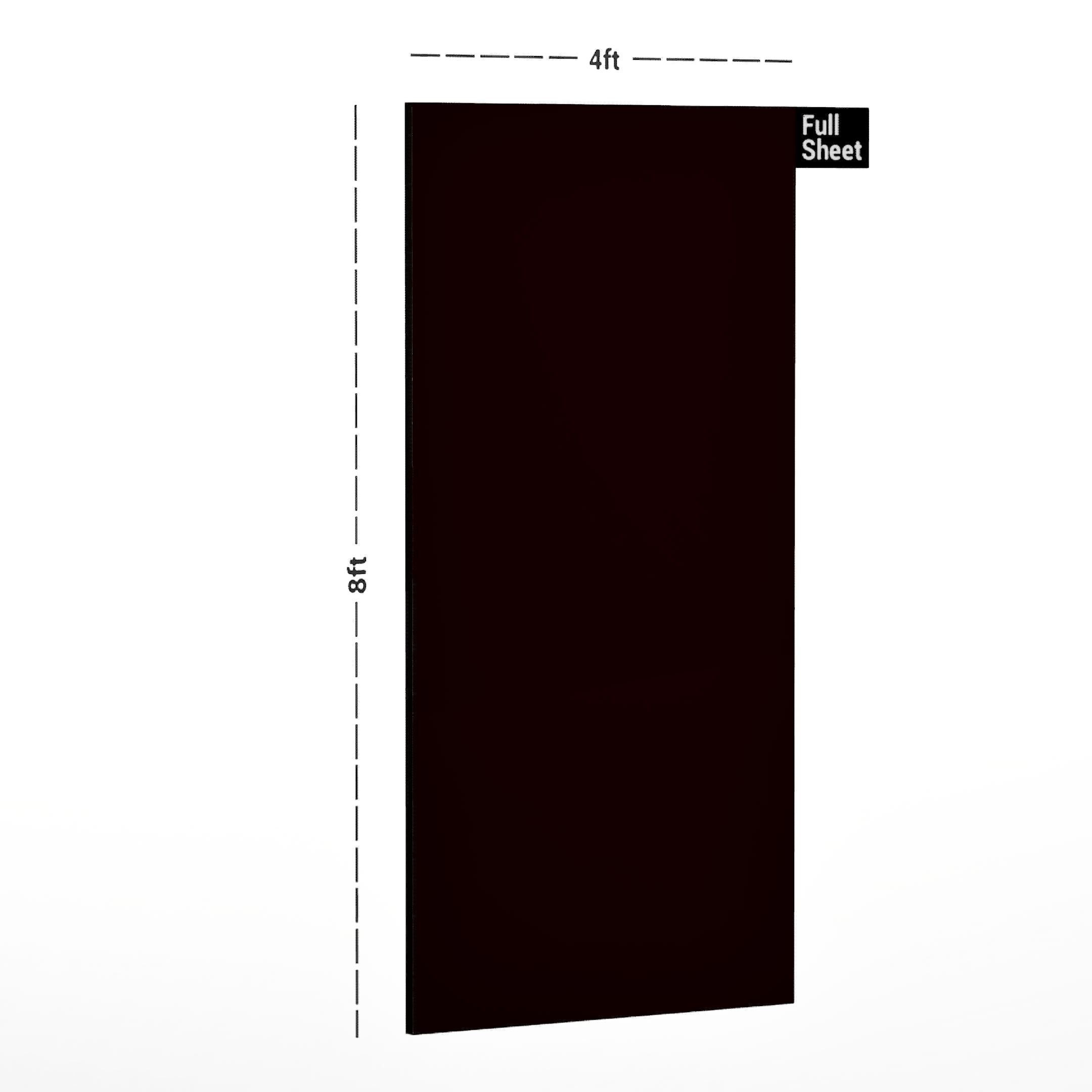 Dark Cherry Plain Laminate 8x4 ft High Gloss 1 mm - HG 216