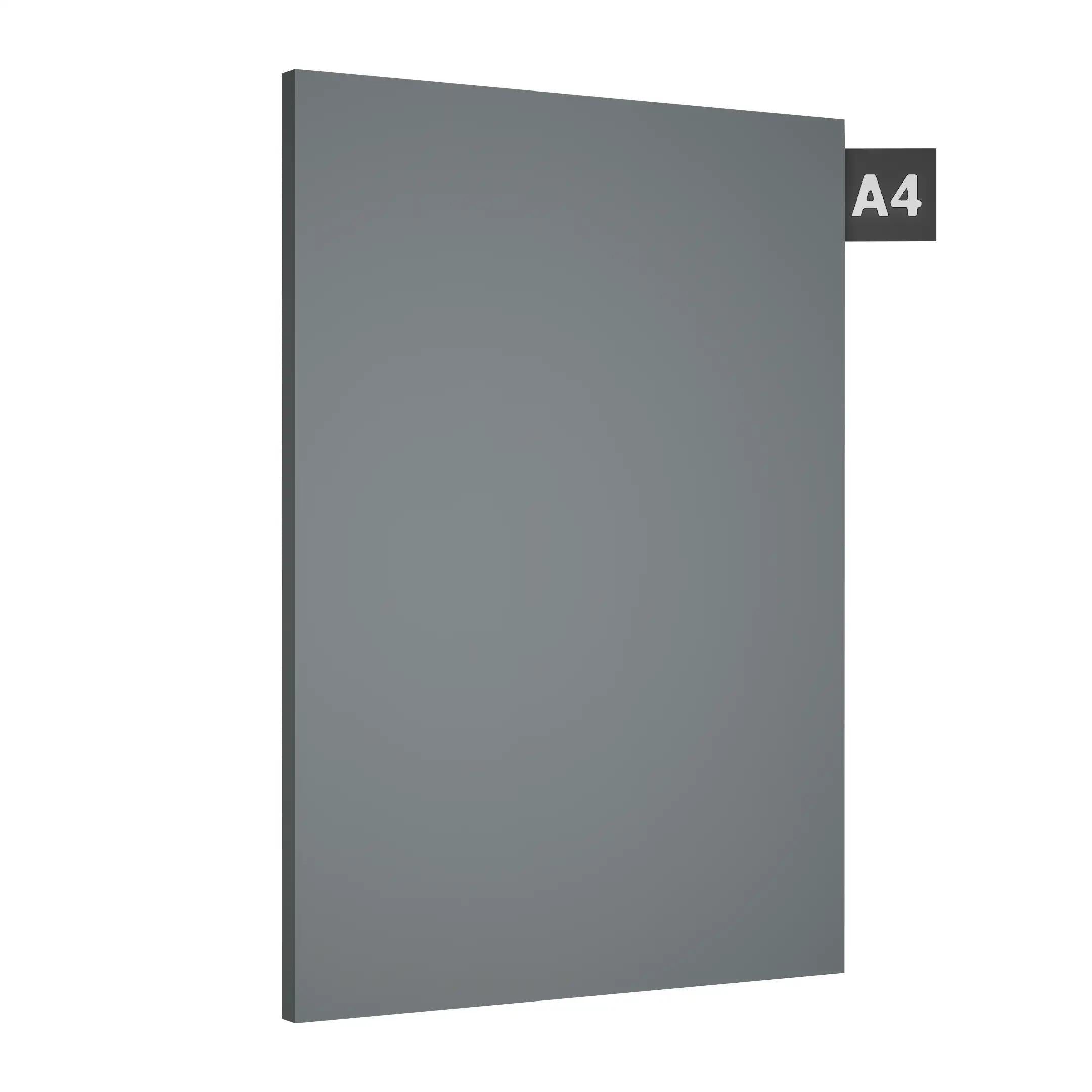 Gothic Grey Plain Laminate 8x4 ft High Gloss 1 mm - HG 227