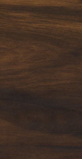 Brown wood grain laminate with textured finish and visible wood pattern and grain variation