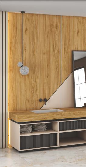 Summer Teak Light Wood Laminate 8x4 ft Texture 1 mm - IW 7063