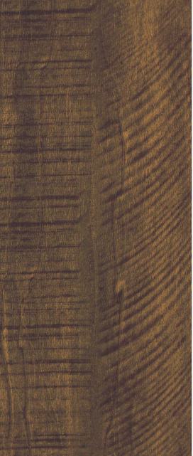 Brown wood grain laminate with textured finish and visible wood pattern and grain details