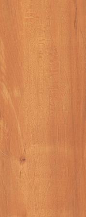 Brown wood grain laminate with textured finish and visible wood knots and grain pattern
