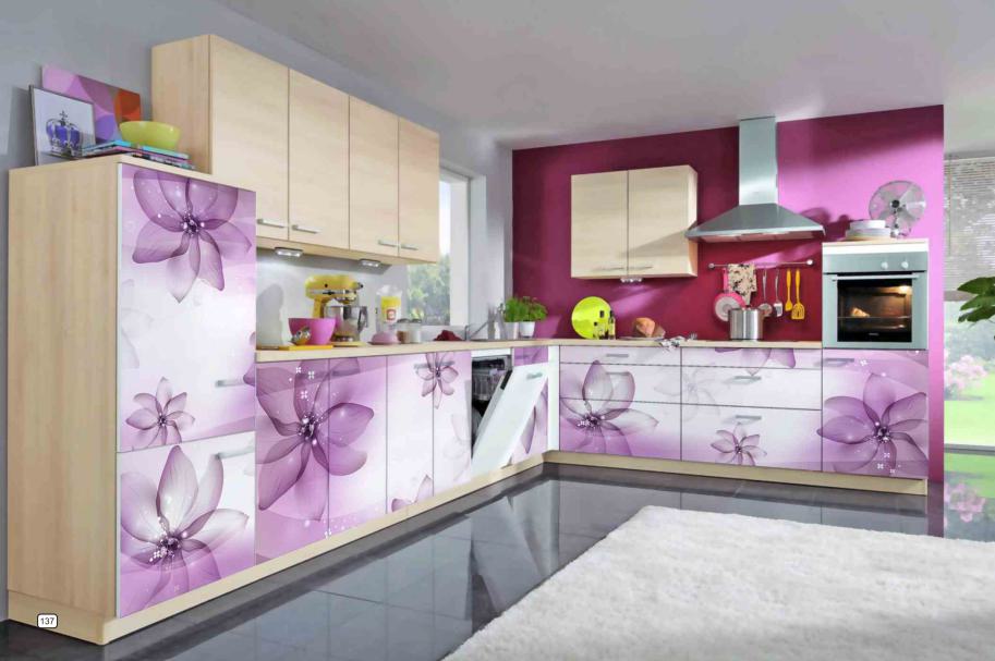 Charming Floral Designer Laminate 8x4 ft High Gloss 1 mm - LCD 1003