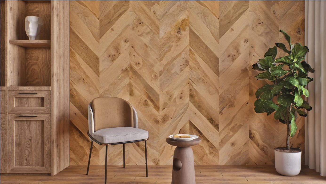 Weathered Walnut Wood Laminate 8x4 ft Texture 1 mm - LM 01176