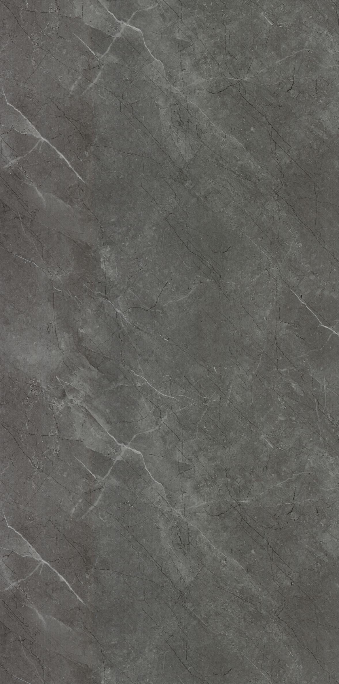 Iceland Dark Grey Marble & Stone Laminate 8x4 ft High Gloss 1 mm - LM 01466