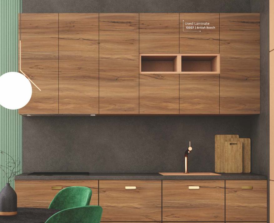 Wood Laminate 8x4 ft High Gloss 1 mm - LM 01718
