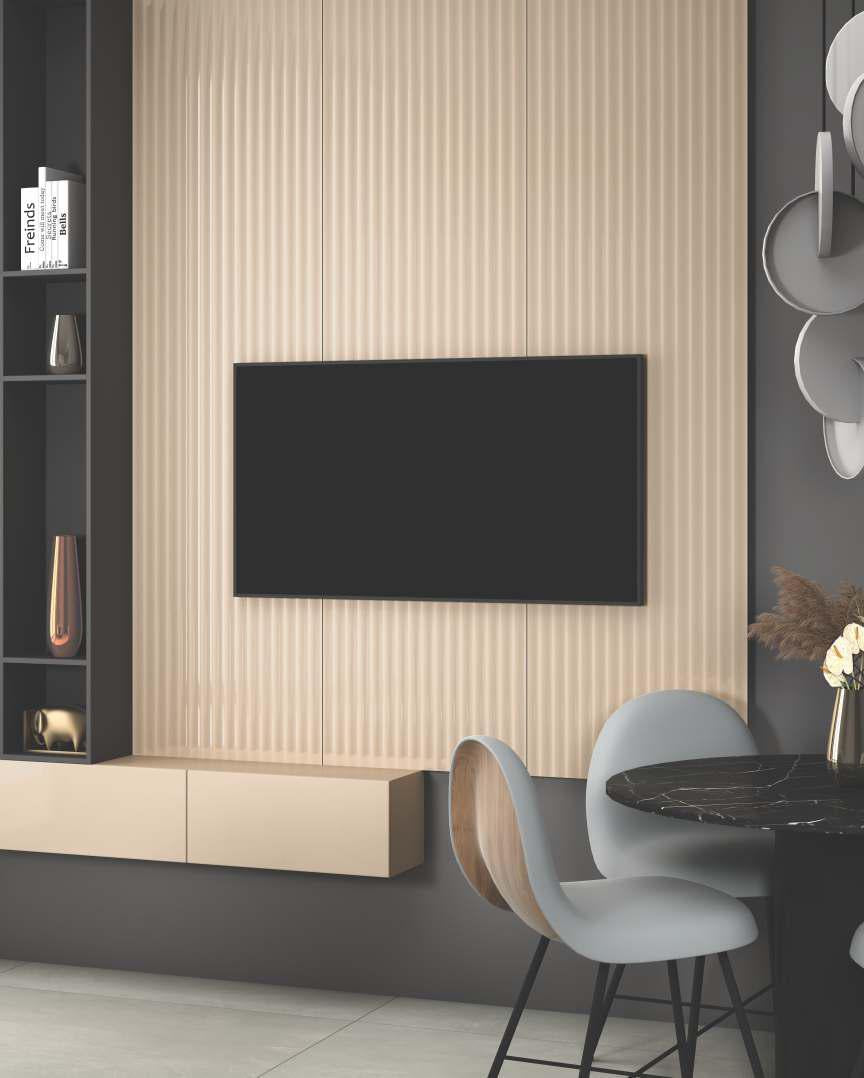 Fluted Laminate 8x4 ft Glossy 2.5 mm - LM 12377