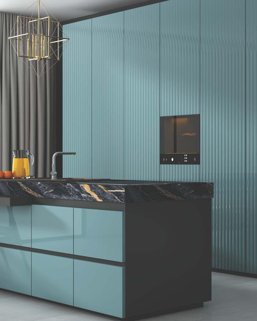 Fluted Laminate 8x4 ft Glossy 2.5 mm - LM 12380