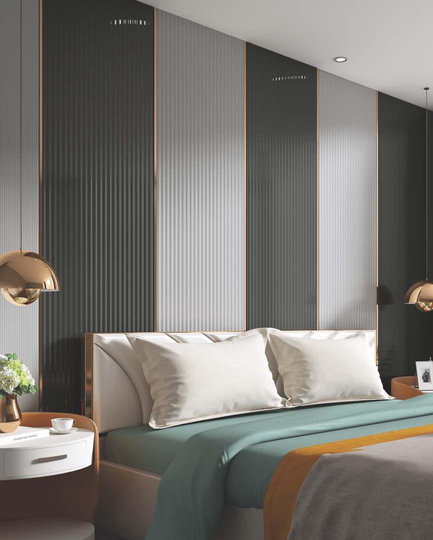 Fluted Laminate 8x4 ft Glossy 2.5 mm - LM 12383