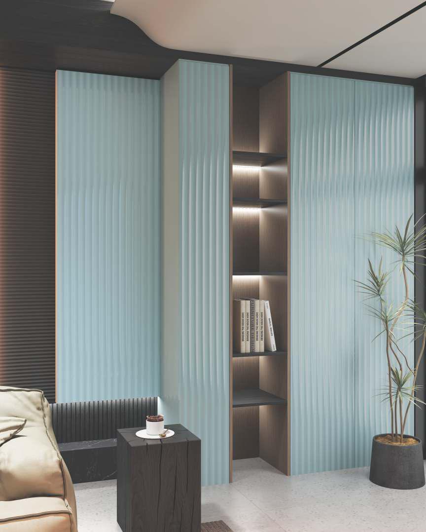 Fluted Laminate 8x4 ft Glossy 2.5 mm - LM 12388