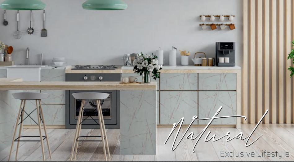 Glazze Series Marble & Stone Laminate 8x4 ft Texture 1.5 mm - LM 12464