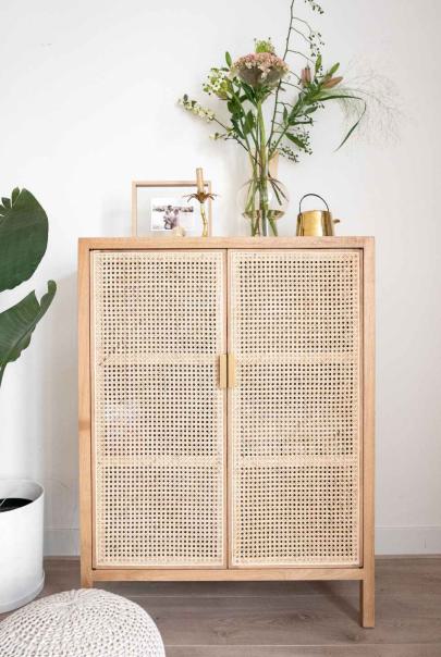 Rattanex Series Square Natural Dark Cane Laminate 25x2 ft 1 mm - LM 12549