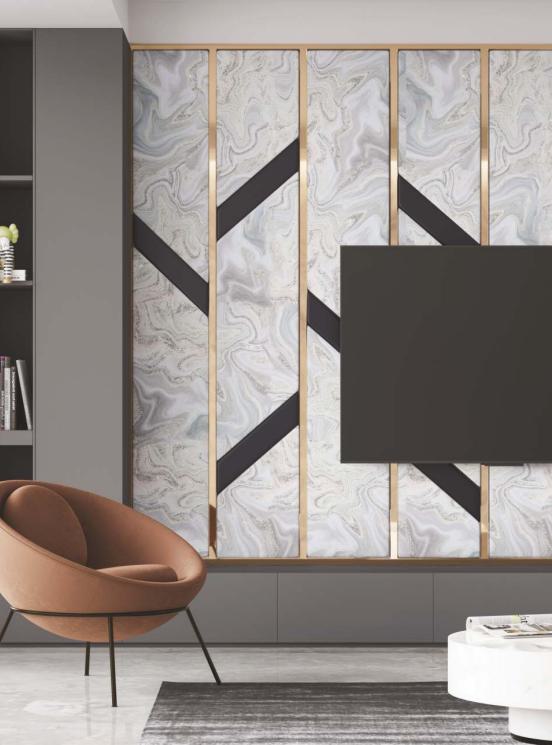 Fluted Laminate 8x4 ft Texture 1 mm - LM 15493