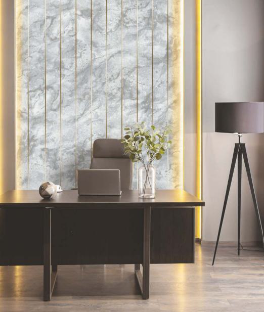 Fluted Laminate 8x4 ft Texture 1 mm - LM 15496