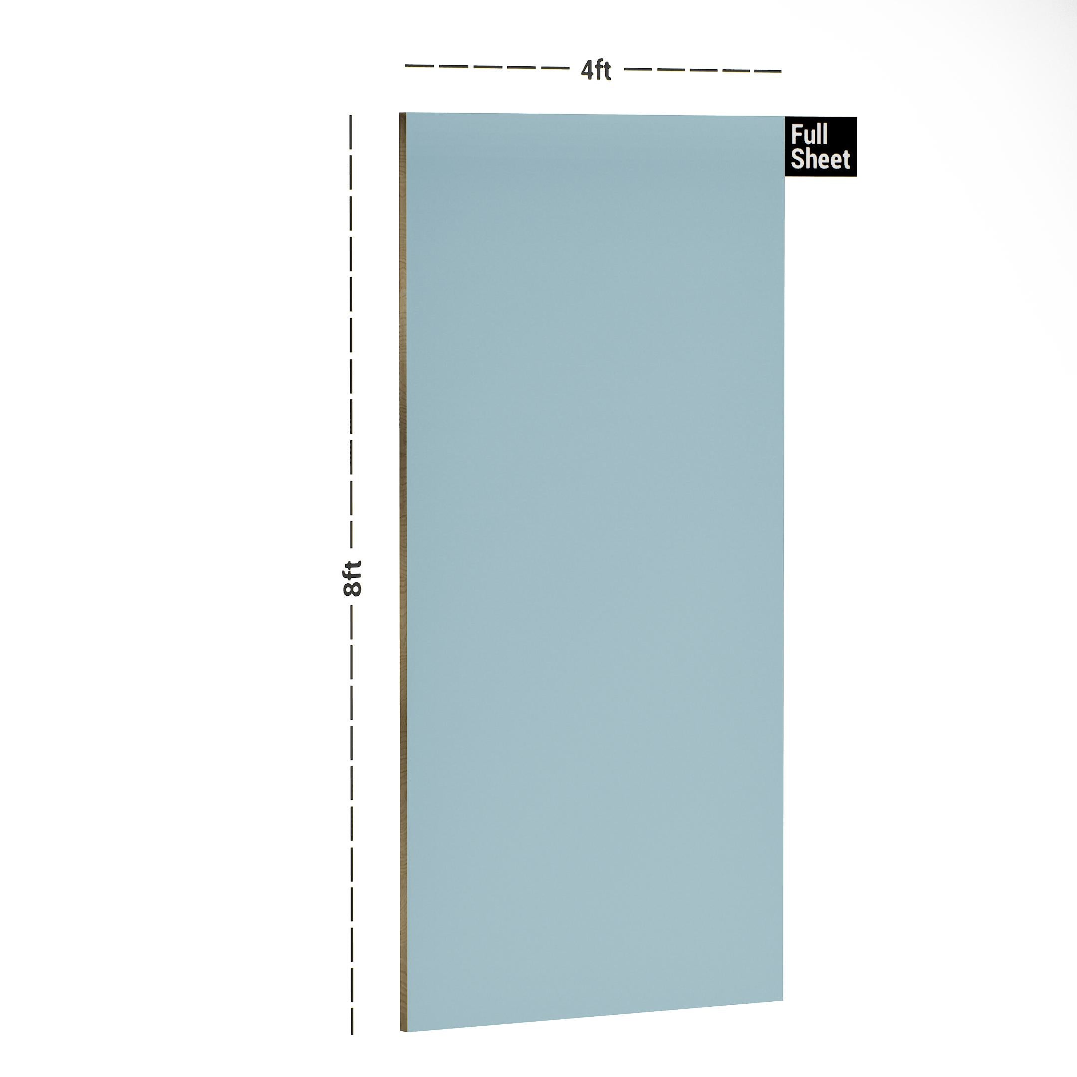 Sky Blue Plain Laminate 8x4 ft Texture 1 mm - LV 237