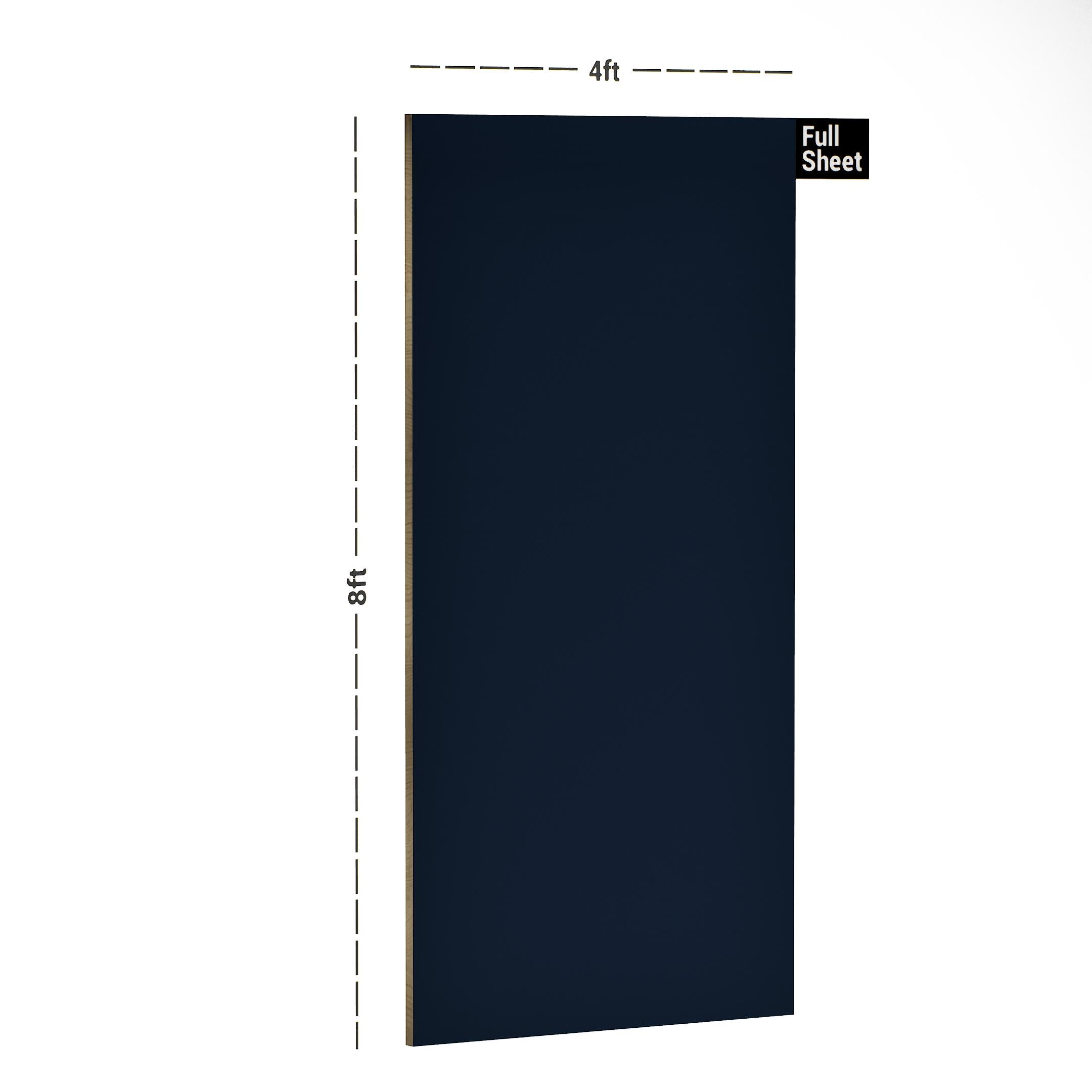 Prussian Blue Plain Laminate 8x4 ft Texture 1 mm - LV 240