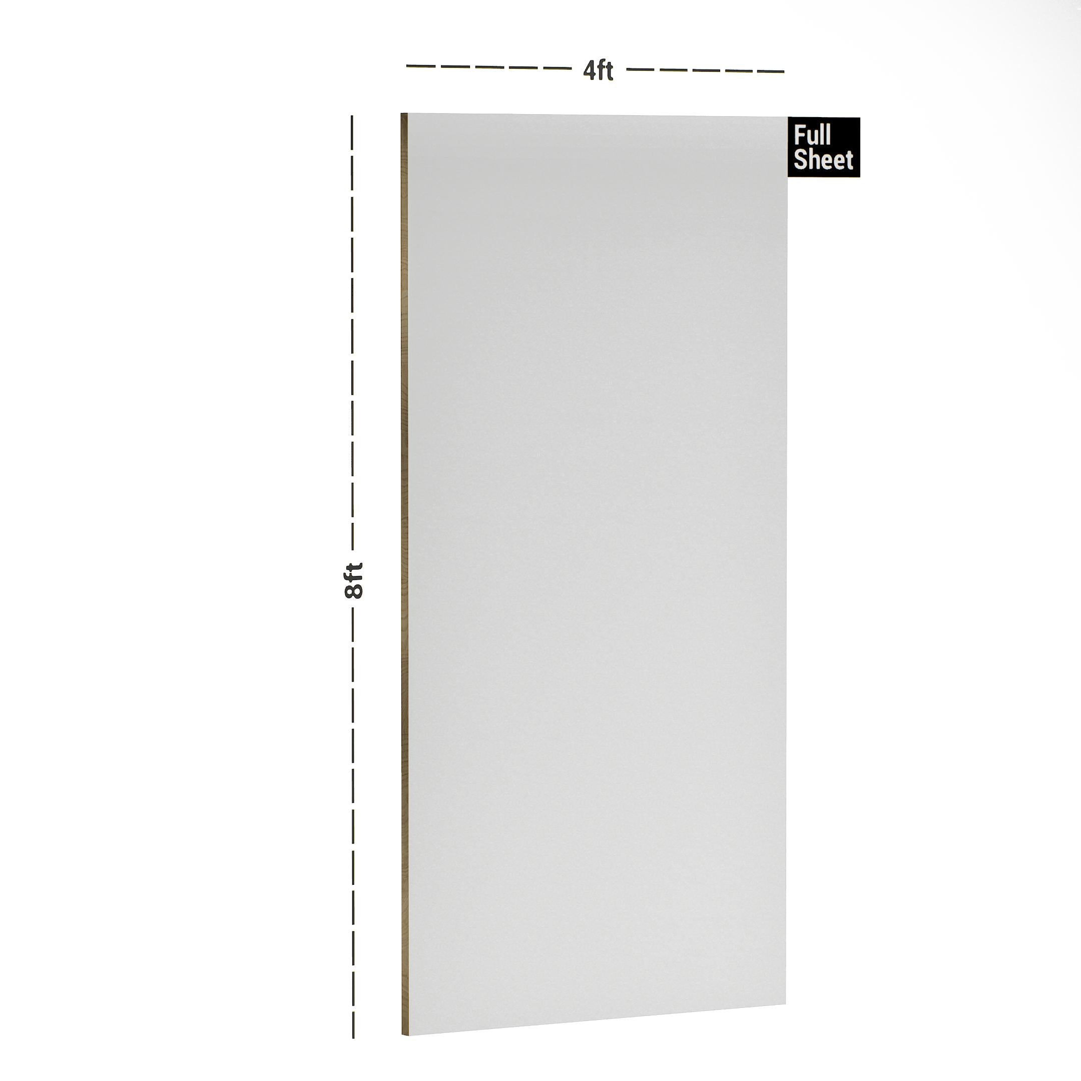 2034 Pearl White Plain Laminate 8x4 ft Texture 1 mm - LX 11
