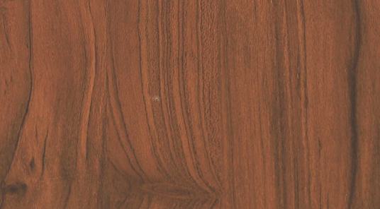 Brown wood grain laminate with textured finish and prominent wood pattern details.