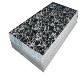 Marble & Stone Laminate 8x4 ft Glossy 3 mm - Lavadia Black